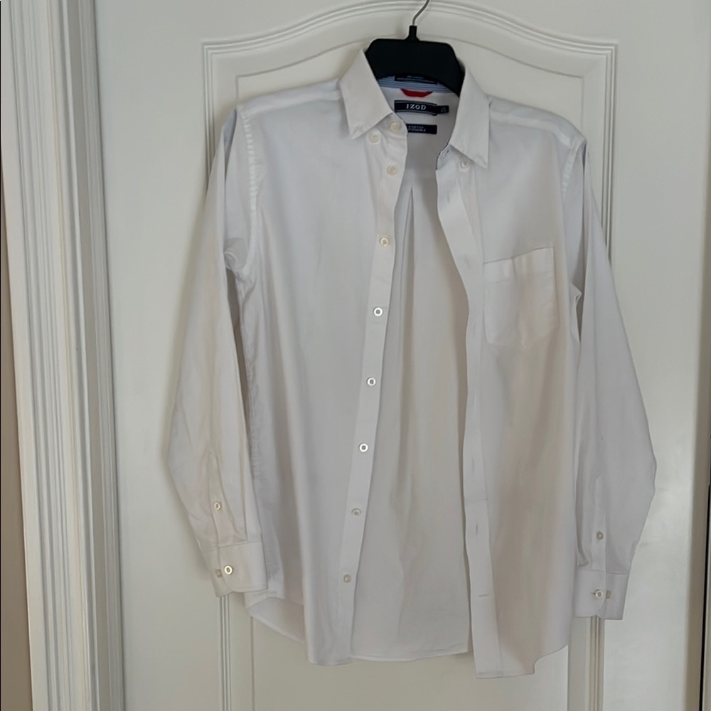 Izod White Button Down Shirt